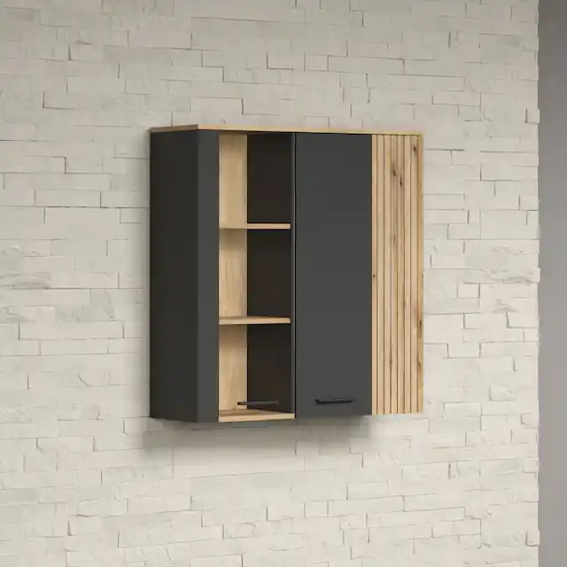 INOSIGN Hängevitrine »Estepona« 1 Stk. tlg. Tür mit Akustikpaneel-Look Direkt Vom Hersteller