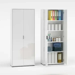 Home affaire Mehrzweckschrank »JOLLY, Stauraumschrank , Breite 72,5 cm , Höhe 178 cm« 1 Stk. tlg. 2 Türen, 4 Einlegeböden-Schrank hochglanz lackiert Preiswert