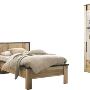 Home affaire Schlafzimmer-Set »SHERWOOD« 3 Stk. tlg. Liegefläche 90x200cm, Schrank 2-trg. 93cm breit Highlight