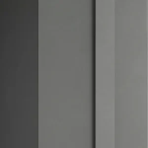 Home affaire Drehtürenschrank »Jupiter, Kleiderschrank in 3 Breiten, trendiges Steingrau, Griffblende« B/H 92/240 cm, 2-türig, 22 mm starker Boden, funktional Bestpreis