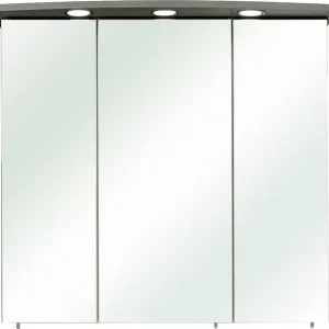 Saphir Spiegelschrank »Quickset 916 Badschrank, 3 Spiegeltüren, 6 Einlegeböden, 75 cm breit« inkl. LED-Beleuchtung, Türdämpfer, Schalter-/Steckdosenkombination Meistverkauft