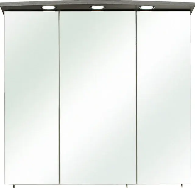 Saphir Spiegelschrank »Quickset 916 Badschrank, 3 Spiegeltüren, 6 Einlegeböden, 75 cm breit« inkl. LED-Beleuchtung, Türdämpfer, Schalter-/Steckdosenkombination Meistverkauft