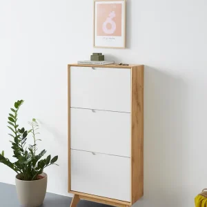 Wochenendangebot OTTO home Schuhschrank »Pandrup« mit 3 Klappen, ca. 5 Paar Schuhe pro Klappe, Höhe 125 cm