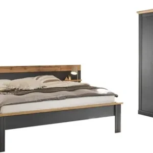 Garantierte Lieferung OTTO home Schlafzimmer-Set »Westminster« beinhaltet 1 Bett, Kleiderschrank 3-türig und 2 Wandpaneele