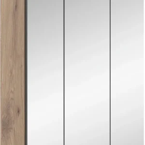 welltime Badezimmerspiegelschrank »Riga, Breite 60cm, 3 Spiegeltüren, 9 Fächer, 6 Einlegeböden« Badmöbel, Badschrank, Schrank, Wandschrank, Bad, Badezimmer Zertifiziert