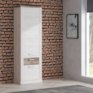 FORTE Mehrzweckschrank »Duro« Höhe 212 cm, Bücherregal mit Türen und Schublade, im Landhausstil Garantierte Lieferung