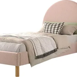 Billig Vipack Schlafzimmer-Set »Polsterbett Moon« Made in Europe,LF 90x200 cm, inkl. Lattenrost, Bouclé Stoff bezogen, wahlw. 4 Farben