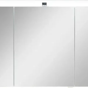 Saphir Badezimmerspiegelschrank »Quickset 945 Badschrank, 3 Spiegeltüren, 6 Einlegeböden, 105 cm breit« inkl. LED-Beleuchtung, Türdämpfer, Schalter-/Steckdosenkombination Jetzt Kaufen