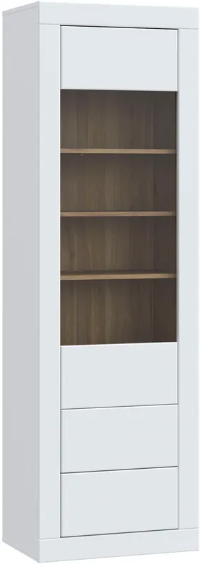 Beliebt FORTE Vitrine »Lefkadas, Breite 61,3cm , Höhe 196 cm« Vitrine, grifflose Front, breite Rahmenoptik, Tür mit Glaseinsatz