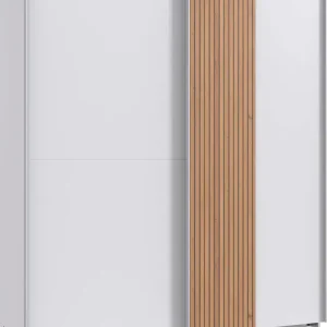 Wimex Schwebetürenschrank »Lüneburg« mit Akustiklamellen Optik, 180cm breit Gratis Versand