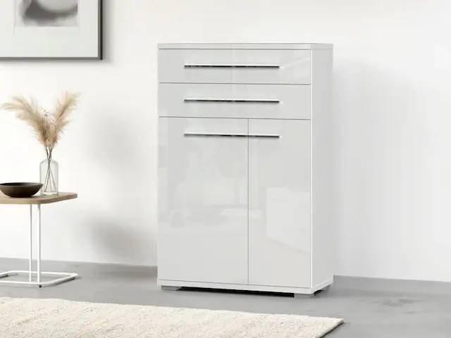 Günstig OTTO home Schuhschrank »Piano« (H/B/T): 117/76/35cm,UV lackiert, hochglänzend, Soft-Close Funktion