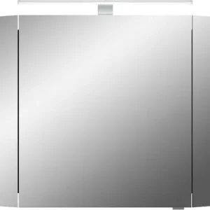 Saphir Spiegelschrank »Cassca Sprint Badschrank, 3 Spiegeltüren, 6 Einlegeböden, 120 cm breit« inkl. LED-Beleuchtung, Türdämpfer, Schalter-/Steckdosenkombination Expressversand