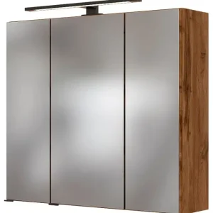 welltime Spiegelschrank »Luena« Breite 70 cm, mit 3D-Effekt, dank drei Spiegeltüren Mega-Angebot