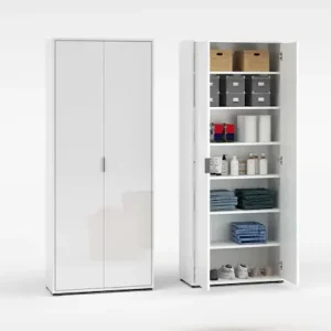 Home affaire Mehrzweckschrank »JOLLY, Stauraumschrank , Breite 72,5 cm , Höhe 178 cm« 1 Stk. tlg. 2-türiger Schrank mit 4 Einlegeböden, hochglanz lackiert Kostenfreie Lieferung