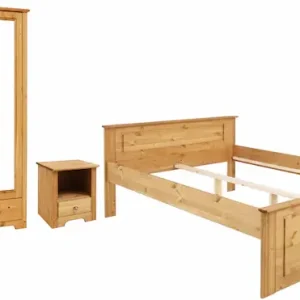 OTTO home Schlafzimmer-Set »Hugo« Set, 3 Stk. tlg. Bett 140x200cm, 2-trg Kleiderschrank und 1 Nachttisch Wochenendangebot