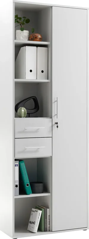 Zertifiziert BEGA OFFICE Aktenschrank »Pronto« Büroschrank Grau abschließbar, Mehrzweckschrank