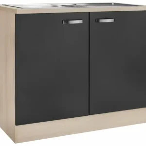 OPTIFIT Spülenschrank »Faro« , mit Metallgriffen, Breite 100 cm Top-Preis