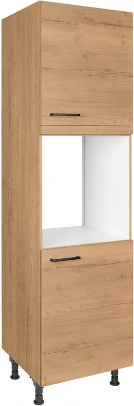 nobilia® Herdumbauschrank »"Structura", Ausrichtung wählbar, mit zwei zusätzlichen Türen,« vormontiert, Breite/Höhe: 60/167,8 cm Kracherpreis