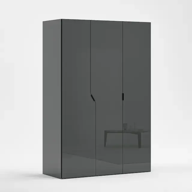 Kostenloser Versand Home affaire Kleiderschrank »AMETISTA, Drehtürenschrank, designgeformten Fronten« Made in Italy, hochglanz lackiert, Basisausführung, Zubehör extra