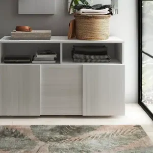 Versand Am Gleichen Tag Home affaire Garderobenschrank »Dama, Breite 91 cm, Höhe 51 cm, Schuhbank 1 Klappe« Garderobenbank, Front in 3D-Optik