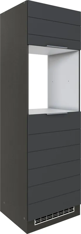 KOCHSTATION Backofenumbauschrank »KS-Luhe« 60 cm breit, hochwertige MDF-Fronten mit waagerechter Lisene Preis Gesenkt