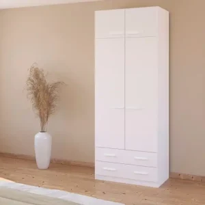 Knallerangebot rauch Drehtürenschrank »Prandon B« Set, 2 Stk. tlg. mit 2 Schubladen sowie Aufsatzelement, Metallgriffe quer