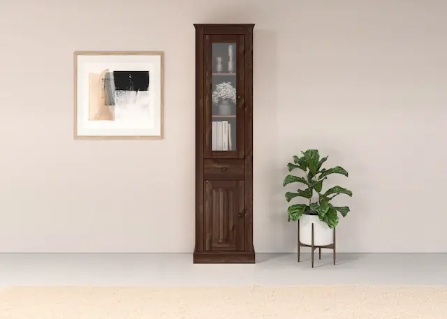 OTTO home Vitrine »Liotta« eine Glastür und einer Holztür und einer Schublade Nur Für Kurze Zeit