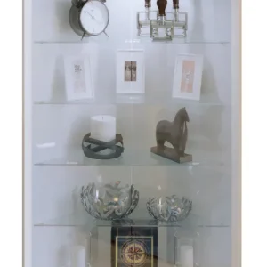 Direktkauf VCM Standvitrine »Holz Glas Eckvitrine Vitrine Sammelvitrine Jecka L« 1 Stk. tlg.