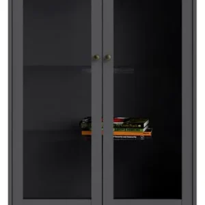 Schnäppchen Home affaire Vitrine »Paris Glasvitrine Vitrinenschrank AusstellungSammelvitrine« mit 2 Glastüren und 2 Schubladen, Breite, 96 cm, Höhe 200 cm