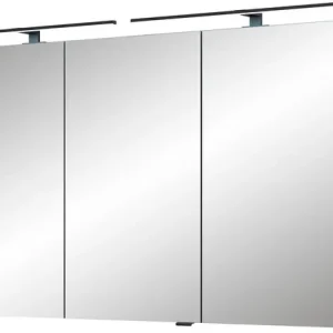Saphir Spiegelschrank »Serie 7045 Badezimmer-Spiegelschrank inkl. LED-Beleuchtung, 3 Türen« Badschrank 133,2 cm breit, inkl. LEDplus Schalter und Türdämpfer Sofort Bestellen