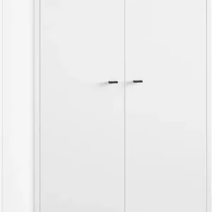 Neuheit Home affaire Kleiderschrank »mit viel Stauraum, Facheinteilung, hochwertig und stabil gebaut« B/H/T ca. 100x190x55cm,Türen mit Soft-Close, Buche massiv weiß lackiert