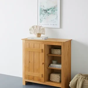 Ausverkauf OTTO home Stauraumschrank »Bertram« Massivholz,4 verstellbare Einlegeböden, Magnetverschluss,Höhe 90 cm