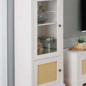 Rabatt OTTO home Vitrine »Linda« aus massivem Kiefernholz, mit schönen Metallgriffen