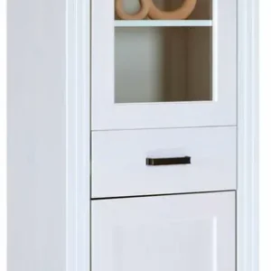 Inter Link Vitrine »Maluno« 1 Stk. tlg. Kiefer Massiv, Soft-Close, Stauraum, BxTxH: ca. 68 x 41 x 193,1 cm Highlight