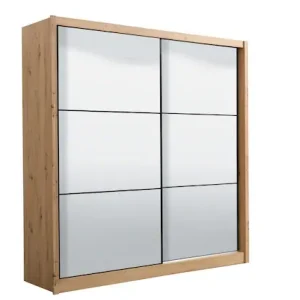 Versand Am Gleichen Tag INOSIGN Schwebetürenschrank »Navara Kleiderschrank mit Spiegel Wäscheschrank« mit kompletter Spiegelfront, FSC®-zertifiziert, 213,5x215,5x61cm