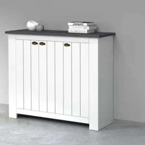 Home affaire Schuhschrank »FIGO, Made in Italy – Schuhkommode,Schuhregal für ca. 30 Paar Schuhe« 1 Stk. tlg. 3-Türig, Siebdruck-dekorative Fräsungen, 10 Fächer, Höhe: 100 cm Meistverkauft