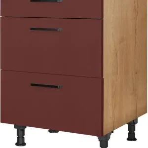 Günstig nobilia® Kochfeldumbauschrank »"Easytouch", vormontiert, mit Schubkasten und Auszügen,« in den Breiten 60 und 90 cm