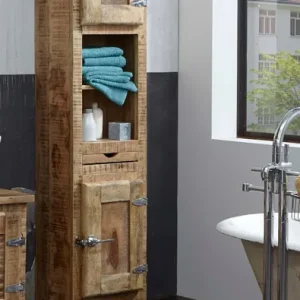 Meistverkauft SIT Hochschrank »Frigo« Mangoholz im Antik-Look mit Kühlschrankgriffen, Höhe 187 cm