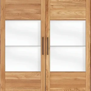 Abverkauf Home affaire Kleiderschrank »Chamara« aus massivem Eichenholz, in unterschiedlichen Breiten, Höhe 218 cm