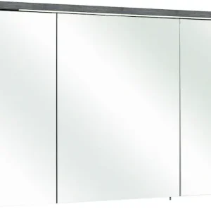 Saphir Spiegelschrank »Quickset 328 Badezimmer Spiegelschrank inkl. LED-Beleuchtung, 620LM« 115 cm breit, Graphit Struktur quer Nachbildung, inkl. Türdämpfer Mega-Angebot
