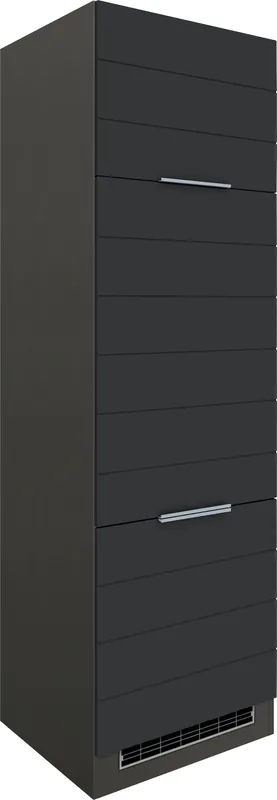 Sofort Bestellen KOCHSTATION Kühlumbauschrank »KS-Luhe« 60 cm breit, hochwertige MDF-Fronten mit waagerechter Lisene