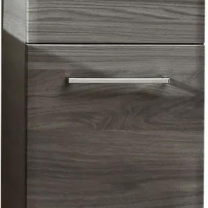 Saphir Unterschrank »Quickset 916 Badschrank mit 1 Tür, 1 Schublade, Griffe Chrom Glanz« Badezimmer-Unterschrank 30 cm breit in Sangallo Grau quer Nachbildung Direktkauf