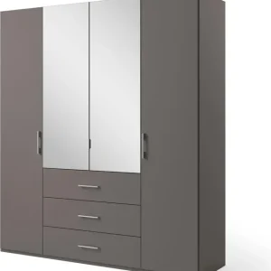 Sichere Zahlung set one by Musterring Drehtürenschrank »Henderson« mit Spiegel und 3 Schubladen, inkl. Fachböden und Kleiderstangen
