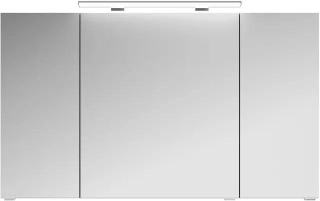 Neue Ware Saphir Badezimmerspiegelschrank »Serie 4010 Badezimmer-Spiegelschrank inkl. LED-Aufsatzleuchte« Badschrank 120 cm breit, 3 Türen, 6 Glas-Einlegeböden, inkl Türdämpfer