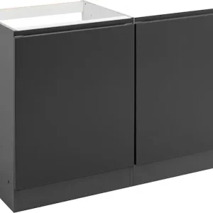 Garantierte Lieferung KOCHSTATION Spülenschrank »KS-Bruneck« >>Bruneck<< 120 cm breit, für viel Stauraum, hochwertige MDF-Fronten