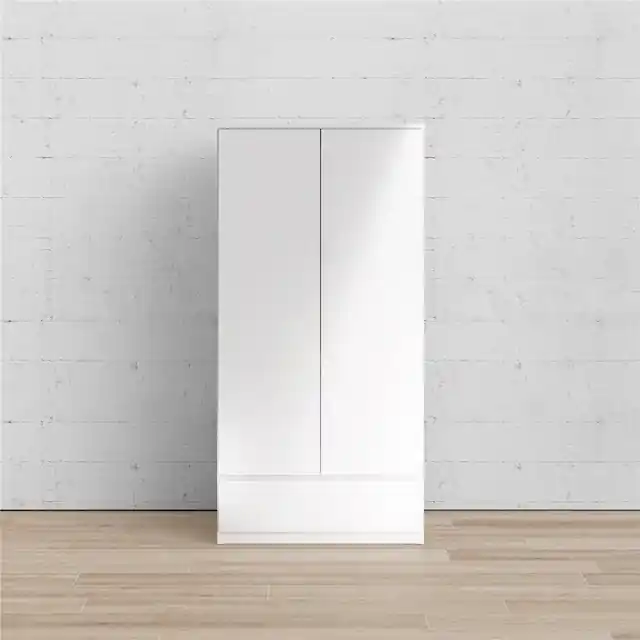 Begrenztes Angebot INOSIGN Kleiderschrank »Naia, Drehtürenschrank, Aufbewahrung Kasten Schrank Stauraum« 2 Türen, Kleiderstange, 4 Fächer, Breite 99 cm, Höhe 200 cm