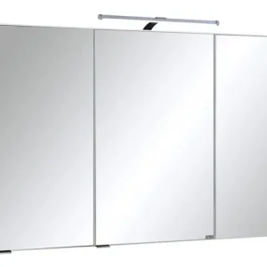 welltime Spiegelschrank »Cardiff« Breite 100 cm, mit Schalter und Steckdose Zertifiziert