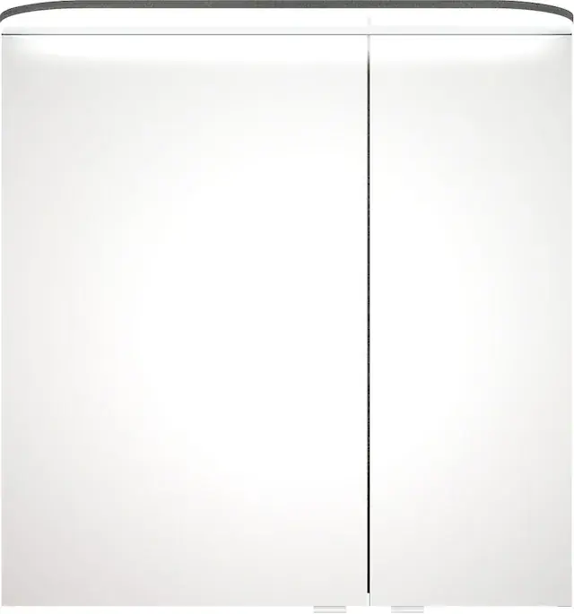 Must-Have Saphir Spiegelschrank »Balto Sprint Badschrank mit LED-Lichtkranz, 70 cm breit, 2 Türen« Schalter-/ Steckdosenkombination, inkl. Türdämpfer, 567LM, 12V LED