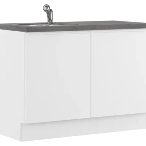 IMPULS KÜCHEN Mehrzweckschrank-Set »Warschau« Spülenschrank und Wäschekorbschrank, Breite 120 cm, 6 Stk. tlg. Saisonangebot