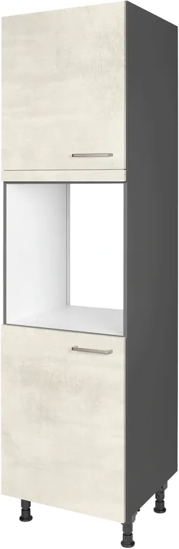 Bestpreis nobilia® Herdumbauschrank »"Riva", Ausrichtung wählbar, mit zwei zusätzlichen Türen,« vormontiert, Breite/Höhe: 60/167,8 cm